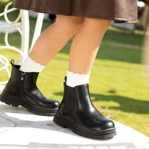 Hawkwell Low Heels Ankle Boots with Side Zipper